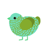 what the freak, a mint and chartreuse chicken with a lace pattern