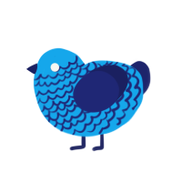 (unnamed), a sky and navy chicken with a lace pattern