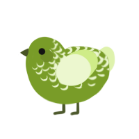 (unnamed), a chartreuse and apple chicken with a half-lace pattern