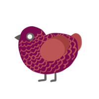 (unnamed), a wine and red chicken with a lace pattern