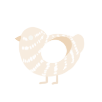 Project Cream, a cream chicken with a bar pattern