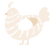 A cream chicken with a bar pattern
