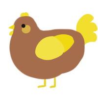 (unnamed), a brown and yellow chicken