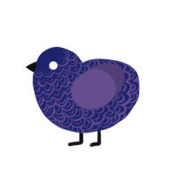 (unnamed), a navy and overcast chicken with a double-lace pattern