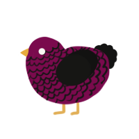 (unnamed), a wine and black chicken with a lace pattern