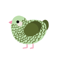 (unnamed), a gluppy and olive chicken with a lace pattern