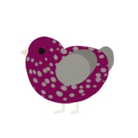 (unnamed), a wine and ash chicken with a speckle pattern