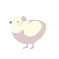 (unnamed), a lilac and white chicken with a head pattern