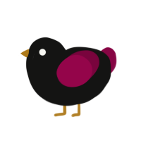 (unnamed), a black and maroon chicken