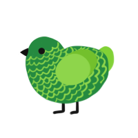 (unnamed), a viridian and grass chicken with a lace pattern