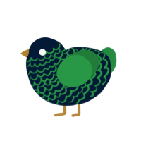 Jonah Magnus, a tumblr and viridian chicken with a lace pattern