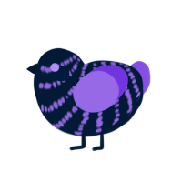 (unnamed), a tumblr and blurple chicken with a bar pattern