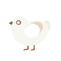 (unnamed), a white and cream chicken