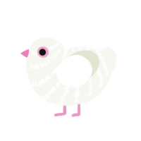 White Lace, a white chicken with a lace pattern