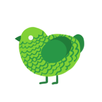 (unnamed), a grass and viridian chicken with a lace pattern