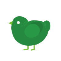 Leek, a viridian chicken with a neck-band pattern