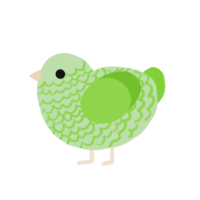 (unnamed), a gluppy and grass chicken with a lace pattern