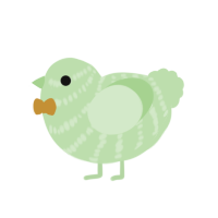 lil glupper, a gluppy chicken with a bar pattern