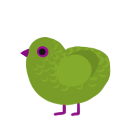 (unnamed), a chartreuse chicken with a half-lace pattern