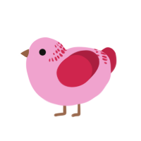 (unnamed), a pink and crimson chicken with a neck-band pattern