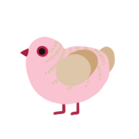 (unnamed), a rose and beige chicken with a half-bar pattern