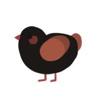 WIP Roostro, a sable and russet chicken