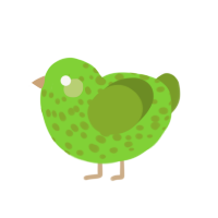 (unnamed), a grass and chartreuse chicken with a speckle pattern