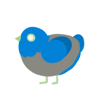 (unnamed), a ash and sapphire chicken with a head pattern