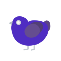 (unnamed), a indigo and overcast chicken