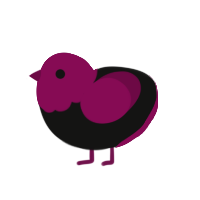 Alchohlic, a wine chicken with a head pattern