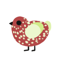 (unnamed), a red and apple chicken with a speckle pattern