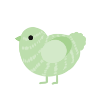 Gulpin, a gluppy chicken with a bar pattern