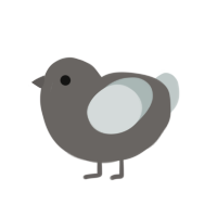 ugly rock, a grey and silver chicken