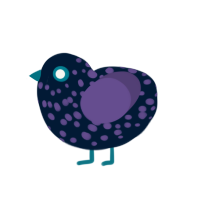 Galactic Void, a tumblr and overcast chicken with a speckle pattern