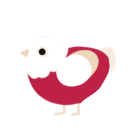 (unnamed), a crimson and cream chicken with a head pattern