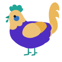 (unnamed), a indigo and honey chicken with a head pattern