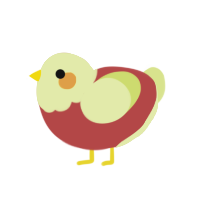 (unnamed), a red and lemon chicken with a head pattern