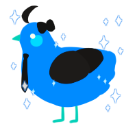 Blushy blushy, a sapphire and sable chicken