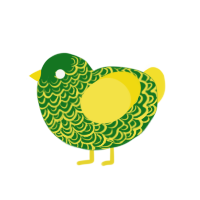 Mountain Dew, a leaf and yellow chicken with a double-lace pattern