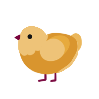 PROJECT, a orange and honey chicken with a head pattern