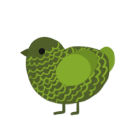 (unnamed), a olive and chartreuse chicken with a lace pattern