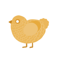 (unnamed), a honey chicken with a lace pattern