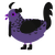 xXBurntWafflesXx, a overcast and black chicken with a half-lace pattern