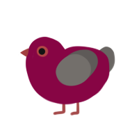 (unnamed), a maroon and grey chicken