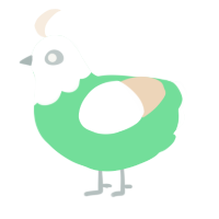 (unnamed), a spring and cream chicken with a head pattern