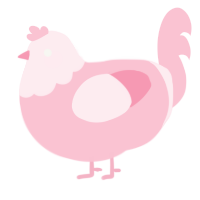 Parsley, a rose chicken with a head pattern