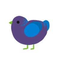 (unnamed), a overcast and sapphire chicken with a neck-band pattern