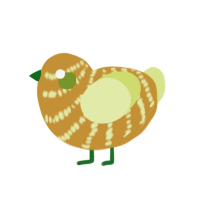 (unnamed), a gold and lemon chicken with a bar pattern