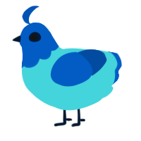 (unnamed), a aqua and ultramarine chicken with a head pattern