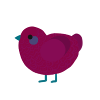 phobos, a maroon and wine chicken with a double-lace pattern